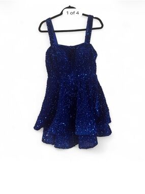 Wear your love brand Royal Blue Sequin Party Dress